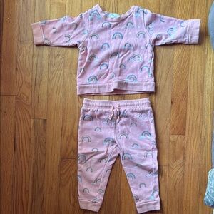 Posh Peanut Pink Rainbow Kids 2 Piece Set